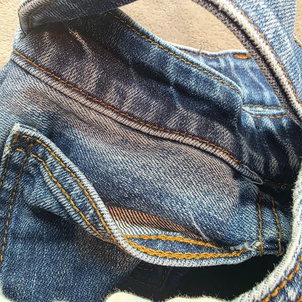 Lands' End Square Rigger Jeans Mens 40x30 Blue Medium Wash Classic Straight Leg